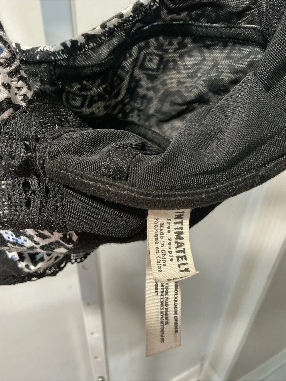 Free People printed racerback longline bralette from the Free People Intimately